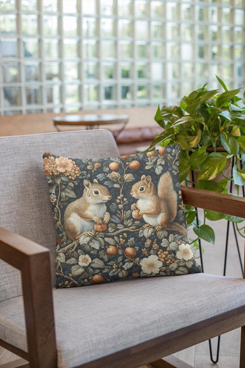 William Morris Throw Pillow lifestyle