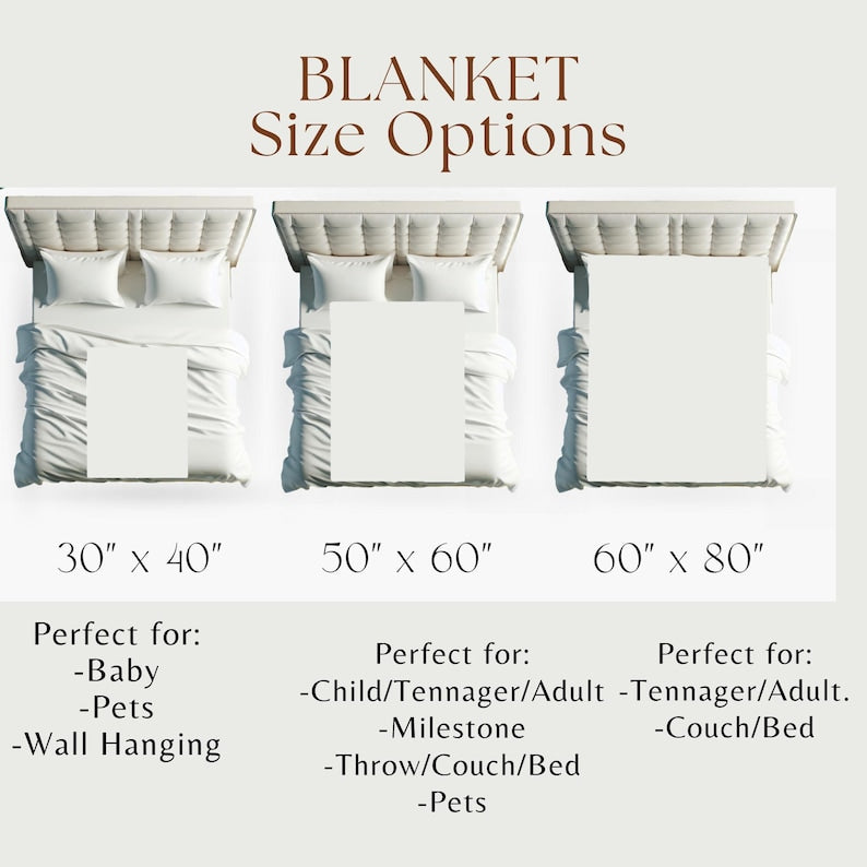 Blanket size chart