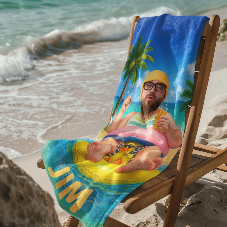 Personalized Funny Beach Towel sizes