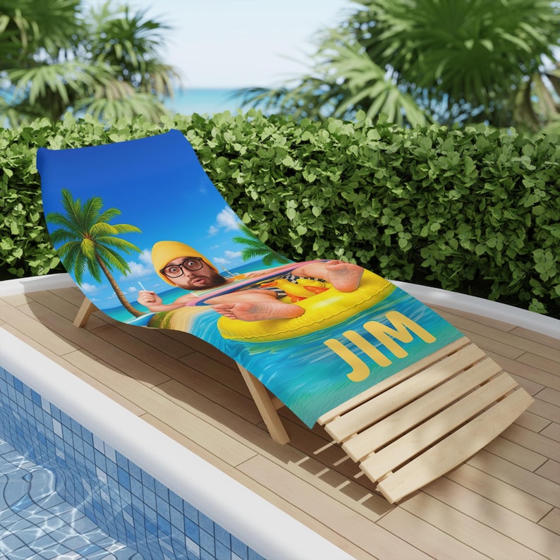 Personalized Funny Beach Towel lifestyle