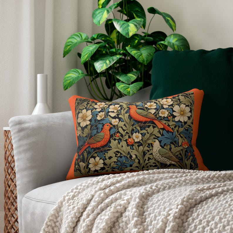 William Morris Lumbar Pillow