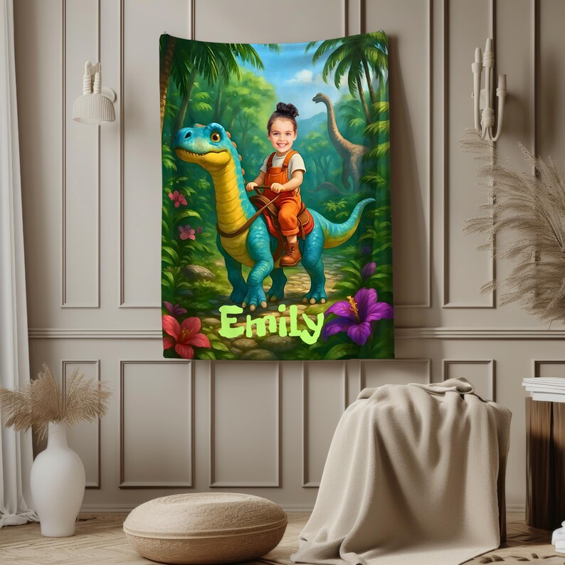 Dinosaur blanket lifestyle photo