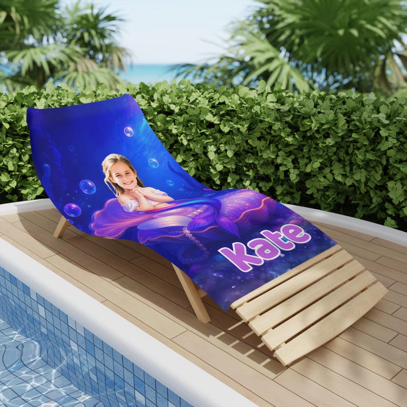 Mermaid towel folded
