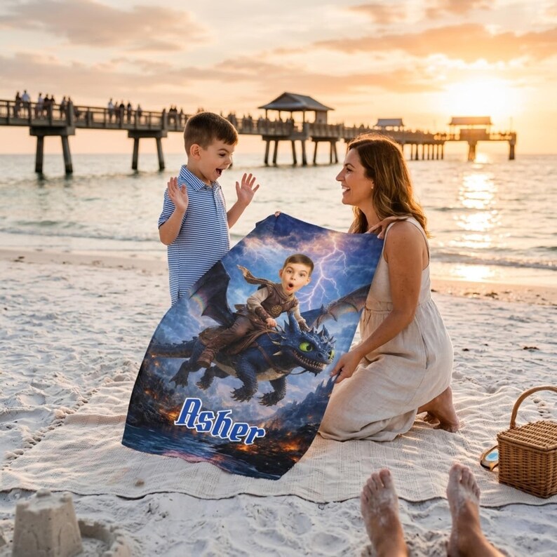 Dragon towel lifestyle photo