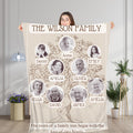 Personalized family tree blanket