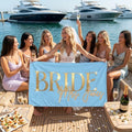Personalized bride beach towel
