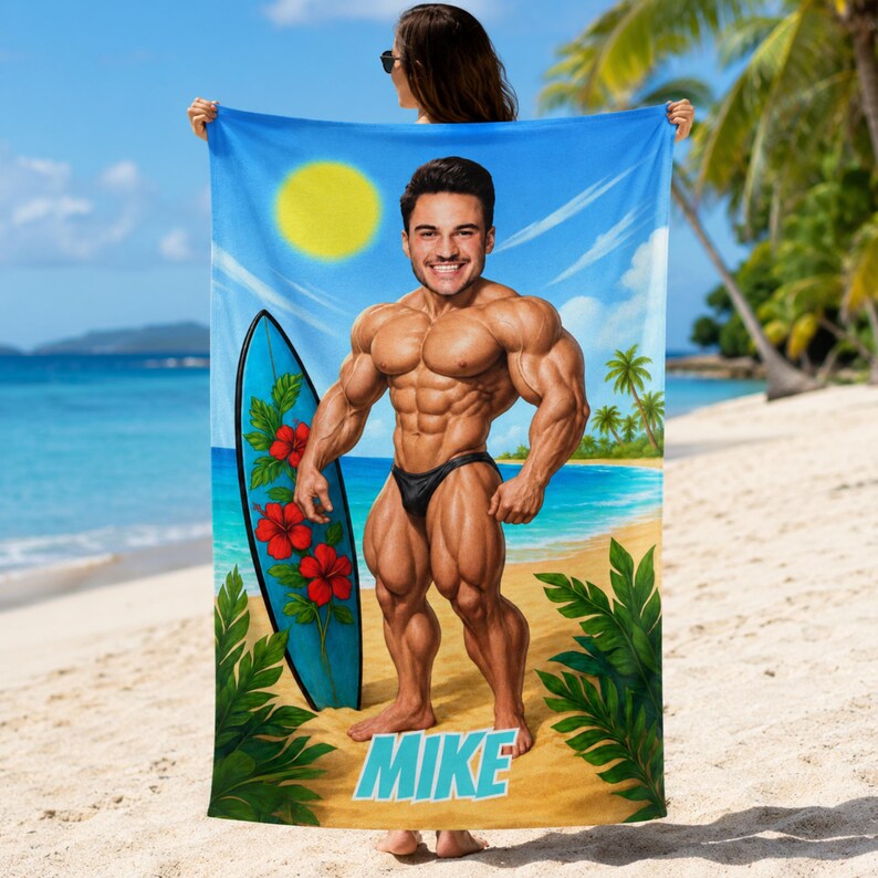 Muscle towel fabric close-up