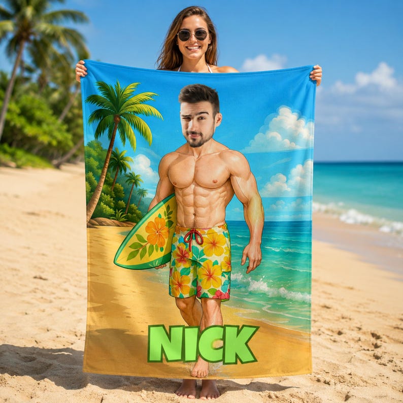 Surfer towel folded