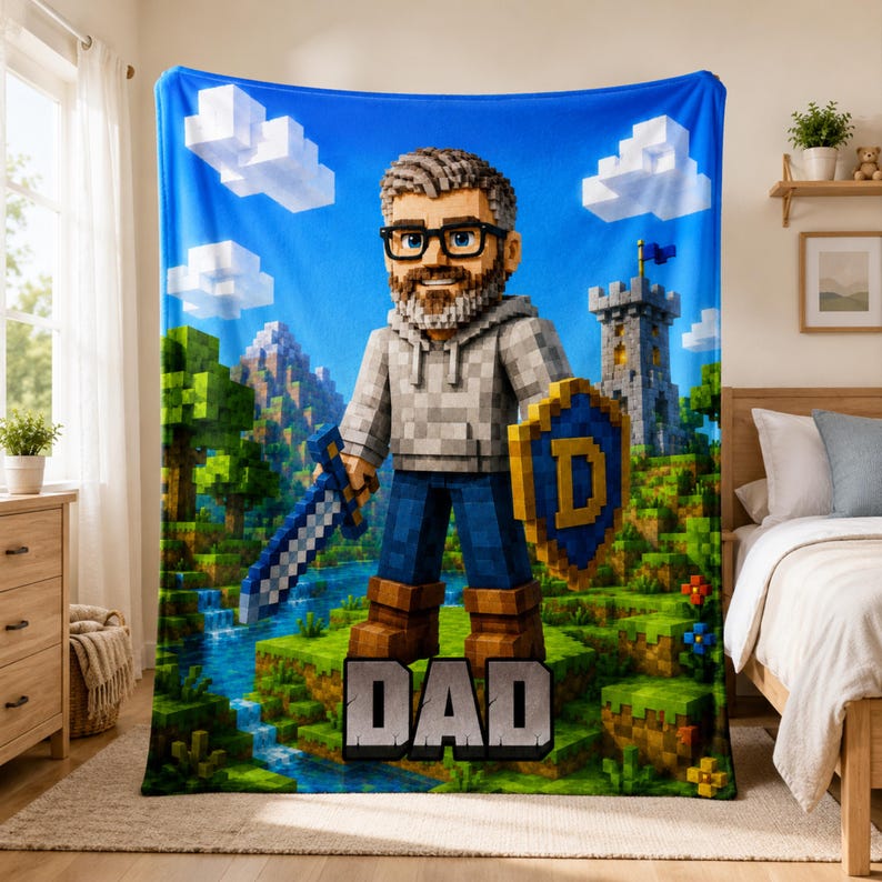 Gamer dad blanket size comparison