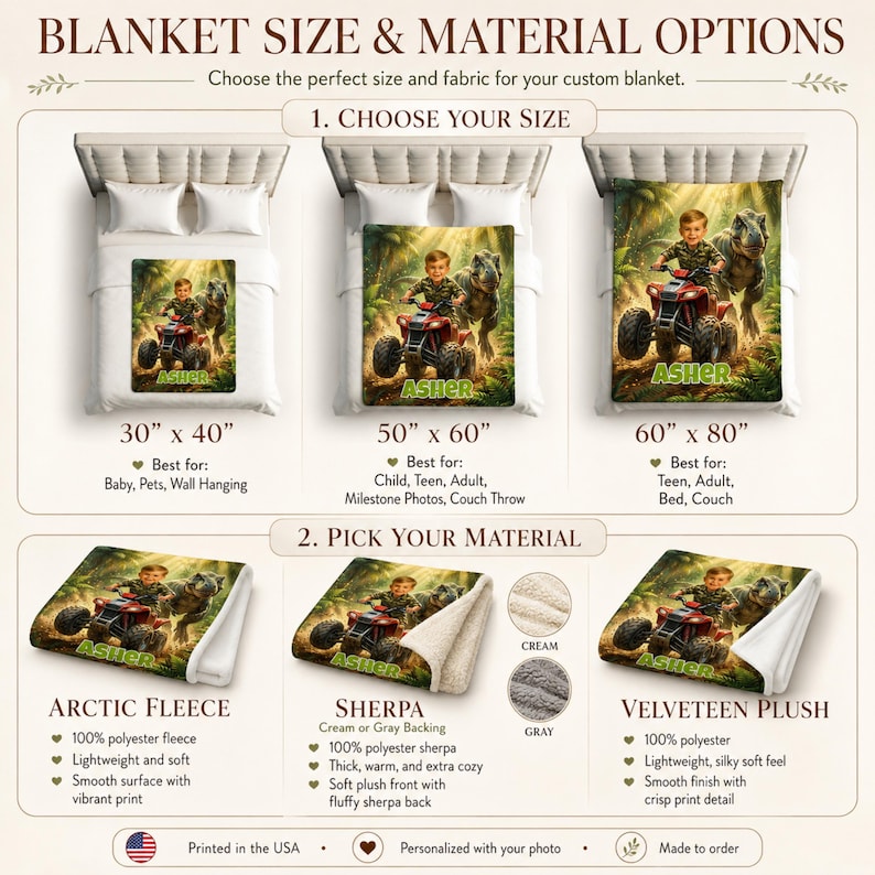 Personalized Dinosaur Adventure Blanket lifestyle