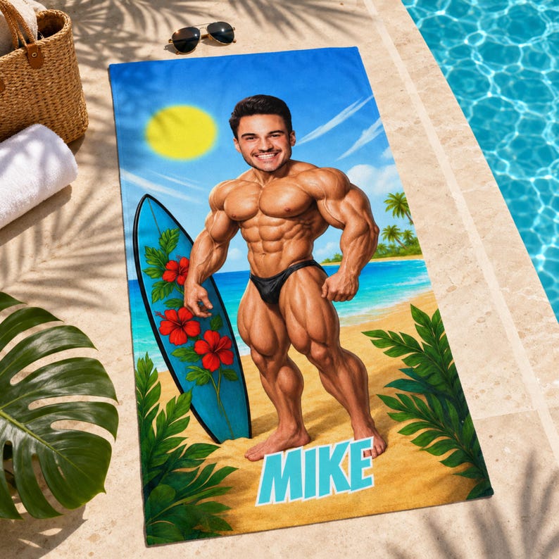 Muscle towel size comparison