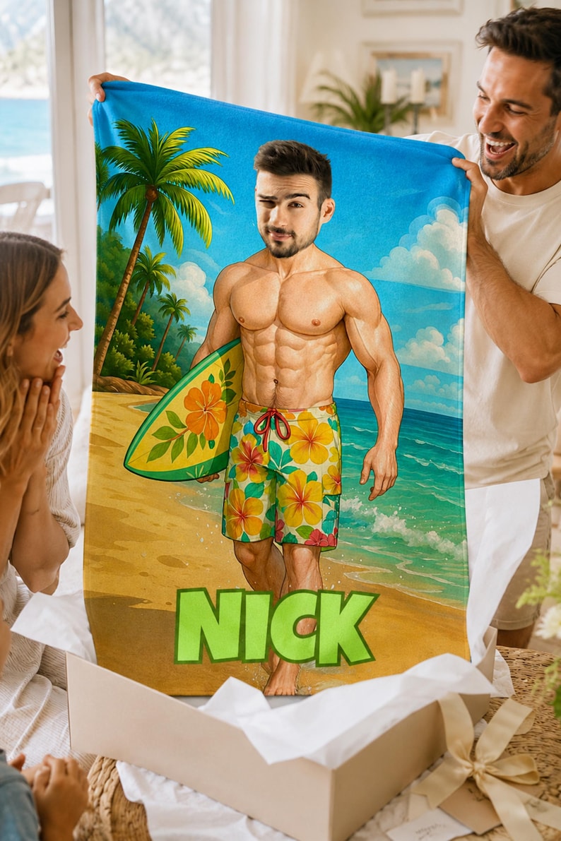 Surfer towel size comparison